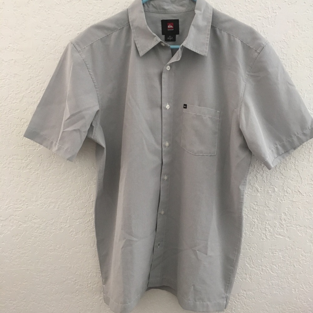 Quiksilver plaid button down